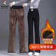 啄木鳥(niǎo)超厚羊羔絨微喇叭褲女2025冬季高腰顯瘦寬松彈力垂感加絨休閑長(cháng)褲 黑色X腰【羊羔絨加厚】 XL 建議115-125斤