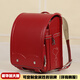 Dioorso日本小學(xué)生書(shū)包男孩女生兒童減負護脊防水耐磨雙肩背包節日禮物潮 豪華刺繡加大版酒紅（100%日本品牌）