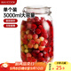 美廚（maxcook）玻璃密封罐 儲物瓶泡酒瓶玻璃瓶子泡臘八蒜 3000ml 單個裝MCX1046