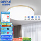 歐普（OPPLE） LED 過道吸頂燈具臥室陽臺燈玄關(guān)燈飾 現(xiàn)代簡約YT 升級呵護光【金邊-小臥室燈】