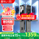 螢石DL20FVS人臉大屏視頻鎖 標準鎖 極致灰 3D人臉識別指紋掌靜脈智能鎖 家用半自動貓眼門鈴電子門鎖