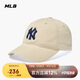 MLB男女情侶款四季經(jīng)典大標軟頂棒球帽休閑百搭3ACP6601N-50BGP-F