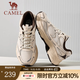 駱駝（CAMEL）老爹鞋2025春季新款復古時(shí)尚輕便透氣軟彈舒適情侶休閑運動(dòng)鞋 G25S852108 米白/棕 女 37