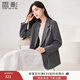 香影灰色廓形西裝外套女2025秋裝新款高智感雙排扣氣質(zhì)通勤小西服 深灰 S 55/80A/85-95斤