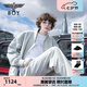 BOY LONDON秋男女同款外套繡花潮牌美式休閑棒球服N23027 灰色 L