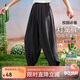 ASK JUNIOR燈籠褲女童夏寬松舒適冰絲涼感防蚊褲中大童兒童褲 灰色 160 