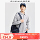 佐丹奴復古運動(dòng)風(fēng)Polo衫男女情侶裝熊貓刺繡長(cháng)袖翻領(lǐng)上衣18014618