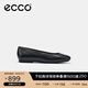 愛(ài)步（ECCO）芭蕾舞鞋 夏季百搭圓頭羊皮單鞋舒適通勤淺口女鞋 舞悅234323 黑色23432301001 38