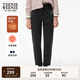 Teenie Weenie小熊女裝牛仔褲冬季時(shí)尚基礎款通勤簡(jiǎn)約舒適休閑褲子 黑色 L (170)