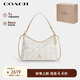 蔻馳（COACH）【品牌直供】女士LAUREL中號(hào)經(jīng)典標(biāo)志單肩斜挎包 象牙白色