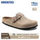 BIRKENSTOCK【預售】勃肯德國進(jìn)口男女款涂油皮軟底復古Boston包頭拖鞋 棕色窄版1019484 37