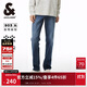 杰克·瓊斯（JACK&JONES） 男裝秋季潮流百搭個(gè)性刮痕直筒彈力舒適休閑牛仔褲225332088