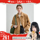 VEGA CHANG【走一推薦】短外套女2025秋季新款復(fù)古麂皮絨夾克雅丹風(fēng)寬松上衣 核桃棕 M