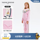 Teenie Weenie Kids小熊童裝24春款女童寶寶撞色衛(wèi)衣衛(wèi)褲套裝 粉色-大童 130 cm