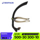 迪卡儂（DECATHLON）游泳專用前置式呼吸管泳姿空心管游泳訓練L號-2698726