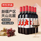 京東京造 優(yōu)選級 赤·干紅葡萄酒750ml*6 整箱裝  天山北麓 送禮 紅酒