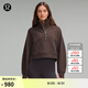 lululemon丨Scuba女士寬松款煙囪領(lǐng)衛(wèi)衣 LW3HW0S 濃縮咖啡色 XS /S