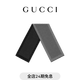 GUCCI古馳雙G提花女士男士羊毛雙面圍巾 深灰色/黑色 均碼