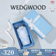 WEDGWOOD不銹鋼保溫杯高顏值咖啡杯便攜水杯陶瓷涂層茶杯保冷保熱隨行杯 漫游美境藍色吸管杯592ml