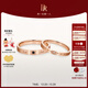 DR【現(xiàn)貨】對戒情侶鉆戒K金/鉑金 結(jié)婚戒指 YOU&ME片刻永恒節(jié)日禮物 【可升級同心石】紅18K金*男女對戒