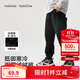 巴拉巴拉童裝兒童褲子男童女童長(cháng)褲2025冬加絨運動(dòng)休閑束腳褲209425108204