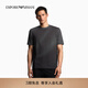 EMPORIO ARMANI/阿瑪尼官方旗艦新款情侶款純棉圓領短袖滿印重磅T恤秋季 【100%棉】羽毛灰色-FC201 M  (推薦：135-150斤)