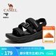 駱駝（CAMEL）戶外涼鞋男鞋夏季新款溯溪涉水速干沙灘鞋防滑透氣運動涼鞋女 F14B162007，黑色，男 40