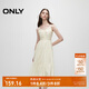 ONLY夏季時(shí)尚吊帶V領(lǐng)中長(cháng)款蛋糕裙連衣裙女|124207062 A01 氏莎白色 M (165) 84A