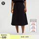 lululemon丨Modal-Blend 女士莫代爾混紡高腰 A 字中長裙 LW8AN6S 黑色 M