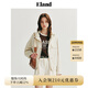 ELAND衣戀短外套女多口袋利落寬松連帽夾克上衣夏季新款 象牙白/白色(39)Ivory M 165