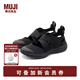 無(wú)印良品（MUJI）男女通用運動(dòng)涼鞋(男士/女士)男鞋女鞋鞋子 忍者鞋 黑色 38 碼/240mm