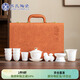 蘇氏陶瓷（SUSHI CERAMICS）高端冰種玉瓷茶具淡墨秋山蓋碗帶馬上有錢(qián)茶寵茶具套裝教師節禮物