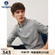 Navigare意大利小帆船純棉POLO衫男春秋季通勤百搭T恤衫長(zhǎng)袖時(shí)尚休閑體恤 淺灰 L 碼