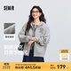 森馬[商場(chǎng)同款]外套女連帽刺繡學(xué)院風(fēng)2025春新款寬松落肩質(zhì)感夾克 中花灰00510 S 155/80A