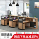 鼎珂家具辦公桌椅組合職員財務(wù)桌工作臺屏風(fēng)工位辦公卡位卡座辦公室電腦桌 L型單人位(含柜)