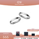 丹尼爾惠靈頓（DanielWellington）dw情侶對戒 時(shí)尚經(jīng)典系列情侶戒指 生日禮物送女友送男友 月光銀一對【碼數備注】 *