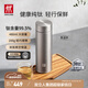 雙立人（ZWILLING）純鈦保溫杯杯子泡茶杯茶濾杯鈦杯便攜抑菌水杯禮品節日禮物 茶濾杯480ml（99.5%內外純鈦）