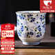 陶趣居日本進(jìn)口小藍芽陶瓷茶杯水杯和風(fēng)手握杯壽司餐廳日式湯吞杯子釉下 反口茶杯 單個(gè)