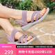 斯凱奇（Skechers）涼鞋女士2025年新款秋季休閑鞋軟底輕便休閑鞋外穿沙灘鞋163524