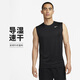 耐克NIKE男子春夏圓領(lǐng)背心 針織 運(yùn)動(dòng)休閑 經(jīng)典簡(jiǎn)約DX0992-010黑色 XL
