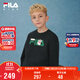 FILA【抗菌功能】斐樂(lè )兒童童裝2025年冬季男女童小童加絨衛衣
