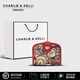 CHARLIE&KELLI品牌 CK品牌輕奢女包女士錢(qián)包卡通鑰匙包卡包2025新款零錢(qián)包包 紅色