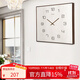 漢時(shí)（Hense）掛鐘簡(jiǎn)約電表箱裝飾鐘表現代風(fēng)格客廳家飾時(shí)鐘創(chuàng  )意石英鐘表HW363 白橡大號