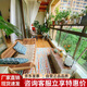 紫葉檀花沙發(fā)椅戶(hù)外室內陽(yáng)臺臥室躺椅懶人單人沙發(fā)設計簡(jiǎn)約休閑椅藤椅
