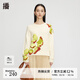 播套頭圓領(lǐng)毛衫商場(chǎng)同款秋冬新品印花圖案上衣女BDQ3SD0470 O24香檳色花 M