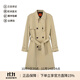 雨果博斯（HUGO BOSS）25春夏新品 男士HUGO系列防潑水中長(cháng)款風(fēng)衣大衣外套男裝 50535072 269 卡其色 50 /l