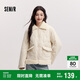森馬（Semir）棉服女拼接毛絨翻領(lǐng)溫柔百搭2024冬季寬松棉衣復古風(fēng)109724112003