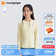 moodytiger女童長(zhǎng)袖T恤吸濕排汗春秋裝兒童T恤透氣高彈柔軟圓領(lǐng)修身收腰上衣
