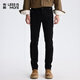利郎輕時(shí)尚男褲【科技黑】牛仔褲男純黑水洗不易褪色彈力保暖休閑長(cháng)褲 牛仔黑（01） 32 (170/80A)