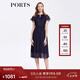 PORTS寶姿女裝春夏氣質(zhì)優(yōu)雅百搭連衣裙ALD8D216PFP027 丈青混色 2